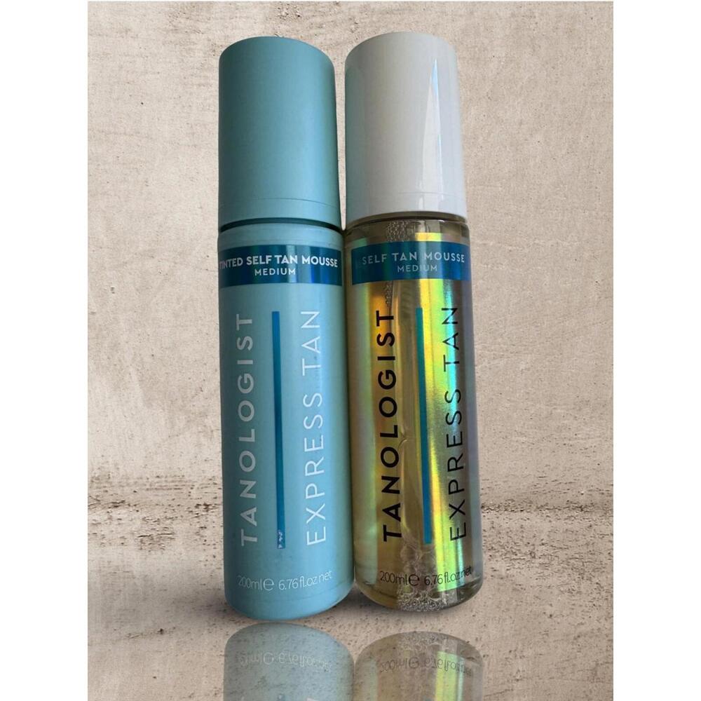 Tanologist Express Tan Tinted Self Tan Mousse Medium & Mist Duo-6.76 Oz- NEW